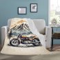 Motorcycle Between Mountains Ultra-Soft Micro Fleece Blanket