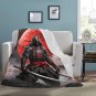 Samurai on Blood Moon Ultra-Soft Micro Fleece Blanket