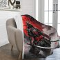Samurai on Blood Moon Ultra-Soft Micro Fleece Blanket