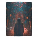 Child In Autumn Ultra-Soft Micro Fleece Blanket