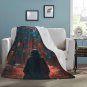 Child In Autumn Ultra-Soft Micro Fleece Blanket
