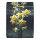 Daffodil Flowers Falling Into The Water Ultra-Soft Micro Fleece Blanket