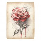 Flower In Blood Ultra-Soft Micro Fleece Blanket