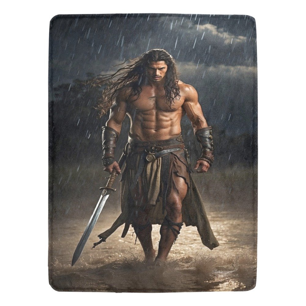 Roman Gladiator Ultra-Soft Micro Fleece Blanket