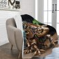 Steampunk Chameleon Made Out Of Wood With Bolts Ultra-Soft Micro Fleece Blanket