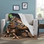 Steampunk Chameleon Made Out Of Wood With Bolts Ultra-Soft Micro Fleece Blanket