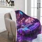 Steampunk Retro Wave Japan Night Urban Scene Wi Ultra-Soft Micro Fleece Blanket
