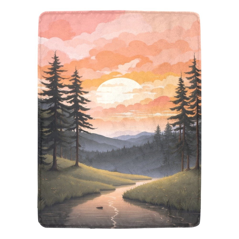 Sunset Ultra-Soft Micro Fleece Blanket