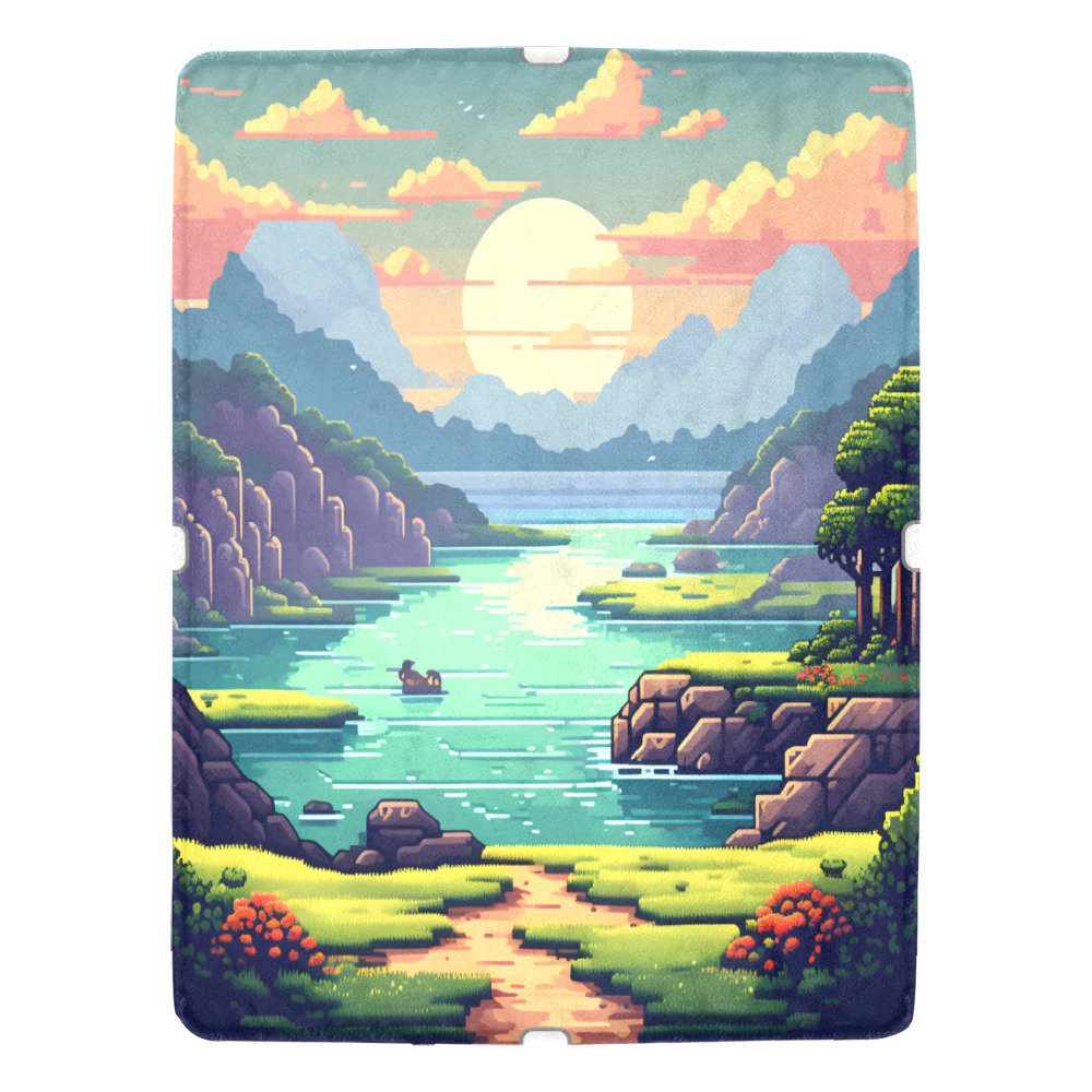 Beautiful Landscape Sunset Ultra-Soft Micro Fleece Blanket