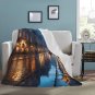 Old European City Streets Glistening After Rain Ultra-Soft Micro Fleece Blanket