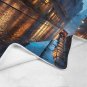 Old European City Streets Glistening After Rain Ultra-Soft Micro Fleece Blanket