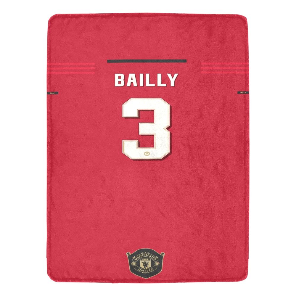 Bailly 3 Manchester United Jersey Ultra-Soft Micro Fleece Blanket