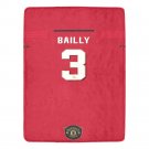 Bailly 3 Manchester United Jersey Ultra-Soft Micro Fleece Blanket
