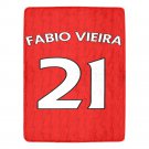 Fábio Vieira 21 Arsenal Jersey Ultra-Soft Micro Fleece Blanket