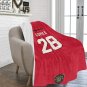 Gomes 28 Manchester United Jersey Ultra-Soft Micro Fleece Blanket