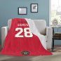 Gomes 28 Manchester United Jersey Ultra-Soft Micro Fleece Blanket