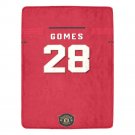 Gomes 28 Manchester United Jersey Ultra-Soft Micro Fleece Blanket