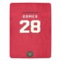 Gomes 28 Manchester United Jersey Ultra-Soft Micro Fleece Blanket