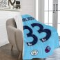 Gabriel Jesus 33 Manchester City Jersey Ultra-Soft Micro Fleece Blanket