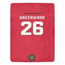 GreenWoord 26 Manchester United Jersey Ultra-Soft Micro Fleece Blanket
