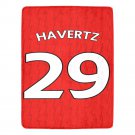 Havertz 29 Arsenal Jersey Ultra-Soft Micro Fleece Blanket