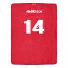 Henderson 14 Liverpool Jersey Ultra-Soft Micro Fleece Blanket