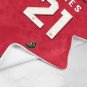 James 21 Manchester United Jersey Ultra-Soft Micro Fleece Blanket