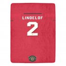 Lindelof 2 Manchester United Jersey Ultra-Soft Micro Fleece Blanket