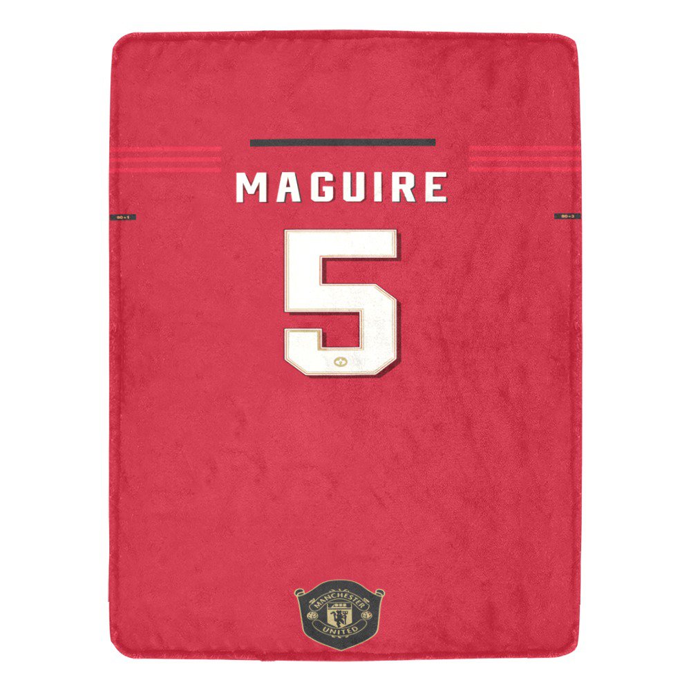 Maguire 5 Manchester United Jersey Ultra-Soft Micro Fleece Blanket