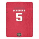 Maguire 5 Manchester United Jersey Ultra-Soft Micro Fleece Blanket