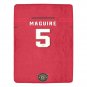 Maguire 5 Manchester United Jersey Ultra-Soft Micro Fleece Blanket