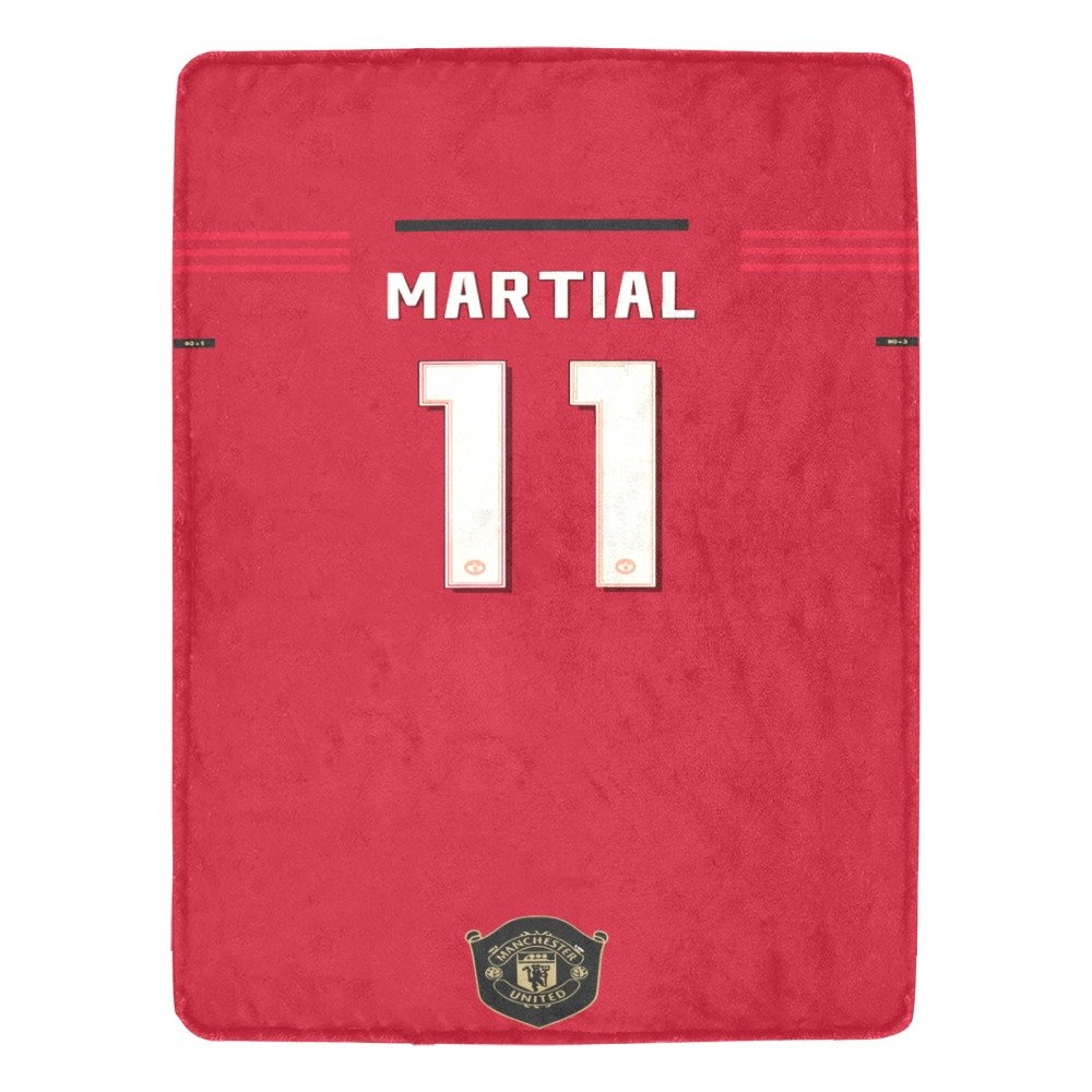 Martial 11 Manchester United Jersey Ultra-Soft Micro Fleece Blanket