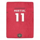 Martial 11 Manchester United Jersey Ultra-Soft Micro Fleece Blanket