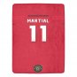 Martial 11 Manchester United Jersey Ultra-Soft Micro Fleece Blanket