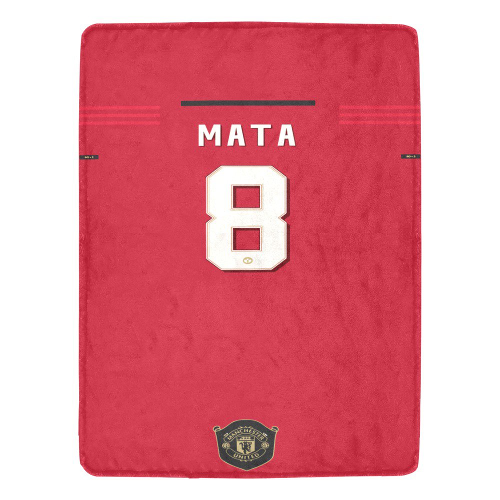 Mata 8 Manchester United Jersey Ultra-Soft Micro Fleece Blanket