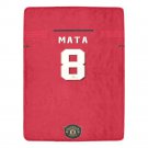 Mata 8 Manchester United Jersey Ultra-Soft Micro Fleece Blanket