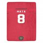 Mata 8 Manchester United Jersey Ultra-Soft Micro Fleece Blanket