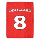 Odegaard 8 Arsenal Jersey Ultra-Soft Micro Fleece Blanket
