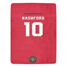 Rashford 10 Manchester United Jersey Ultra-Soft Micro Fleece Blanket