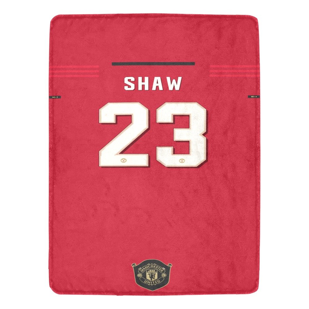 Shaw 23 Manchester United Jersey Ultra-Soft Micro Fleece Blanket