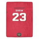 Shaw 23 Manchester United Jersey Ultra-Soft Micro Fleece Blanket
