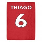 Thiago 6 Liverpool Jersey Ultra-Soft Micro Fleece Blanket