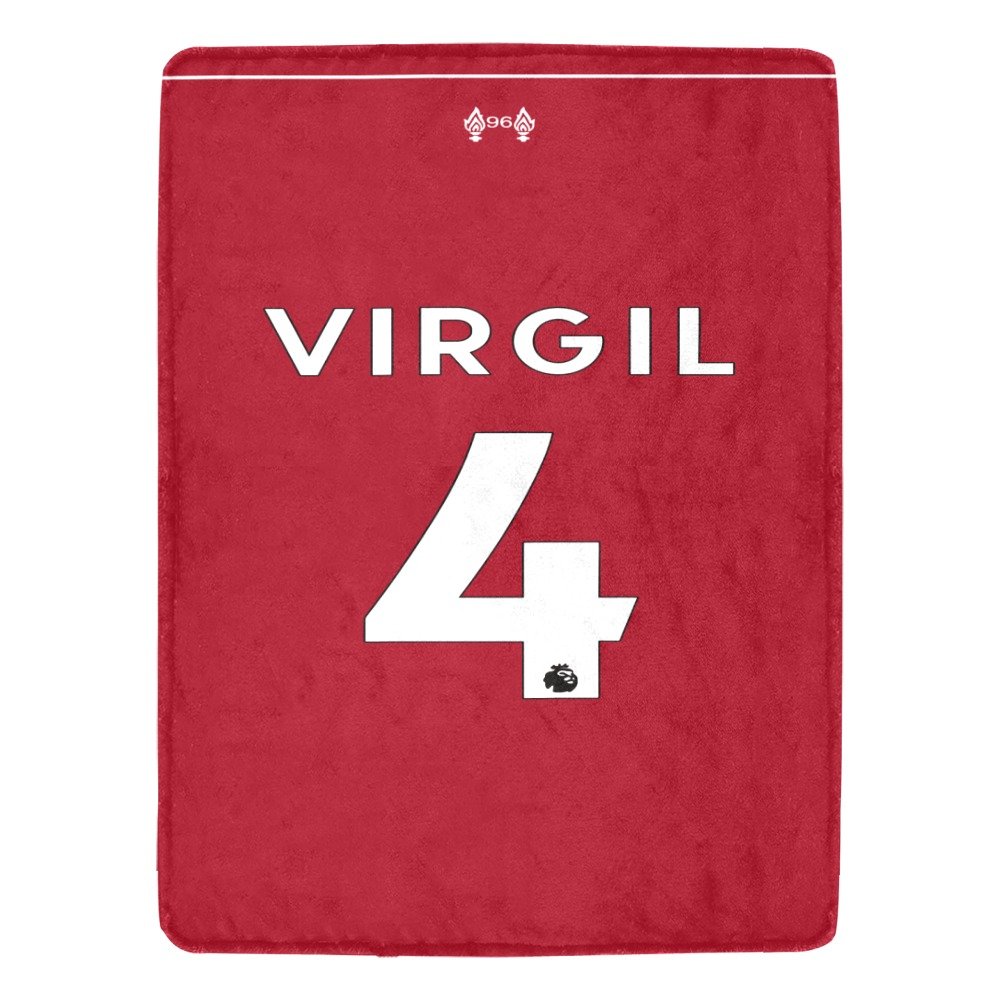 Virgil 4 Liverpool Jersey Ultra-Soft Micro Fleece Blanket