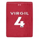 Virgil 4 Liverpool Jersey Ultra-Soft Micro Fleece Blanket