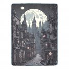 Medieval Cyberpunk City Under A Full Moon Ultra-Soft Micro Fleece Blanket