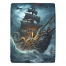 The Sea Monster And The Pirates Ultra-Soft Micro Fleece Blanket