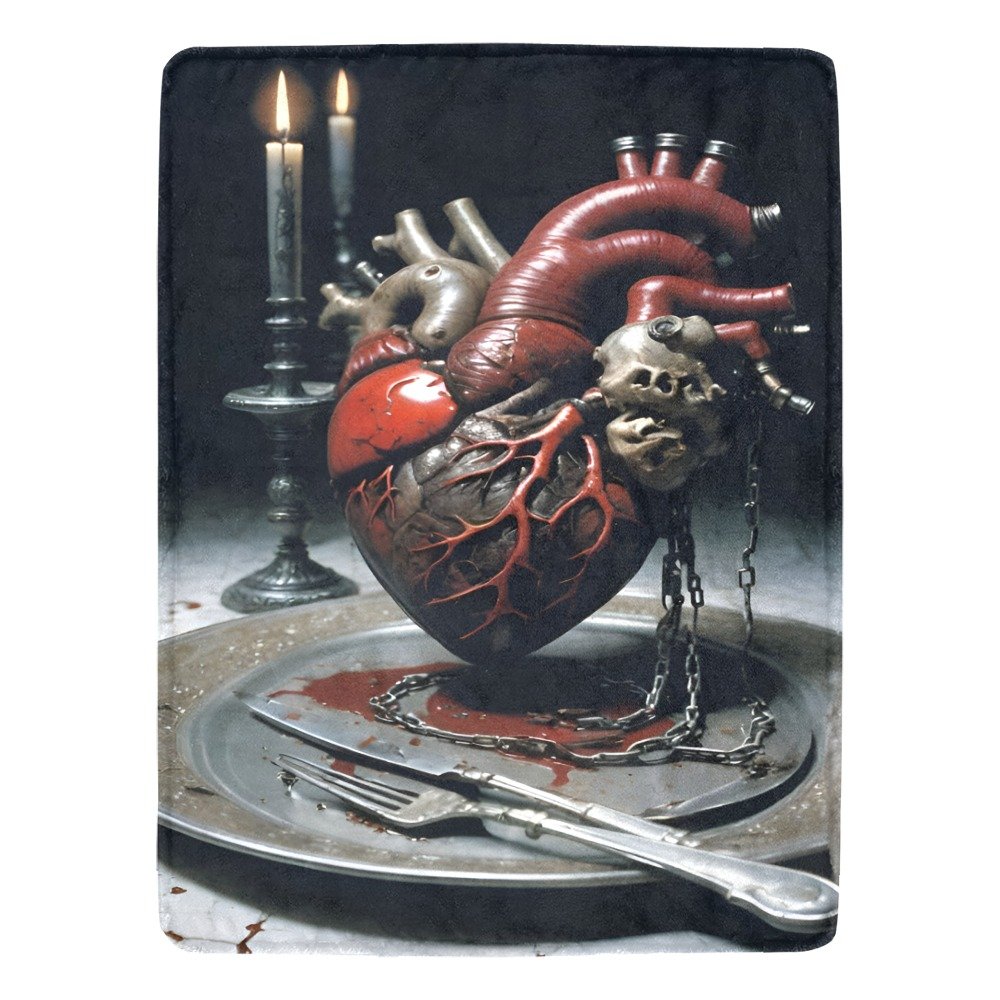 Heart On A Plate Ultra-Soft Micro Fleece Blanket