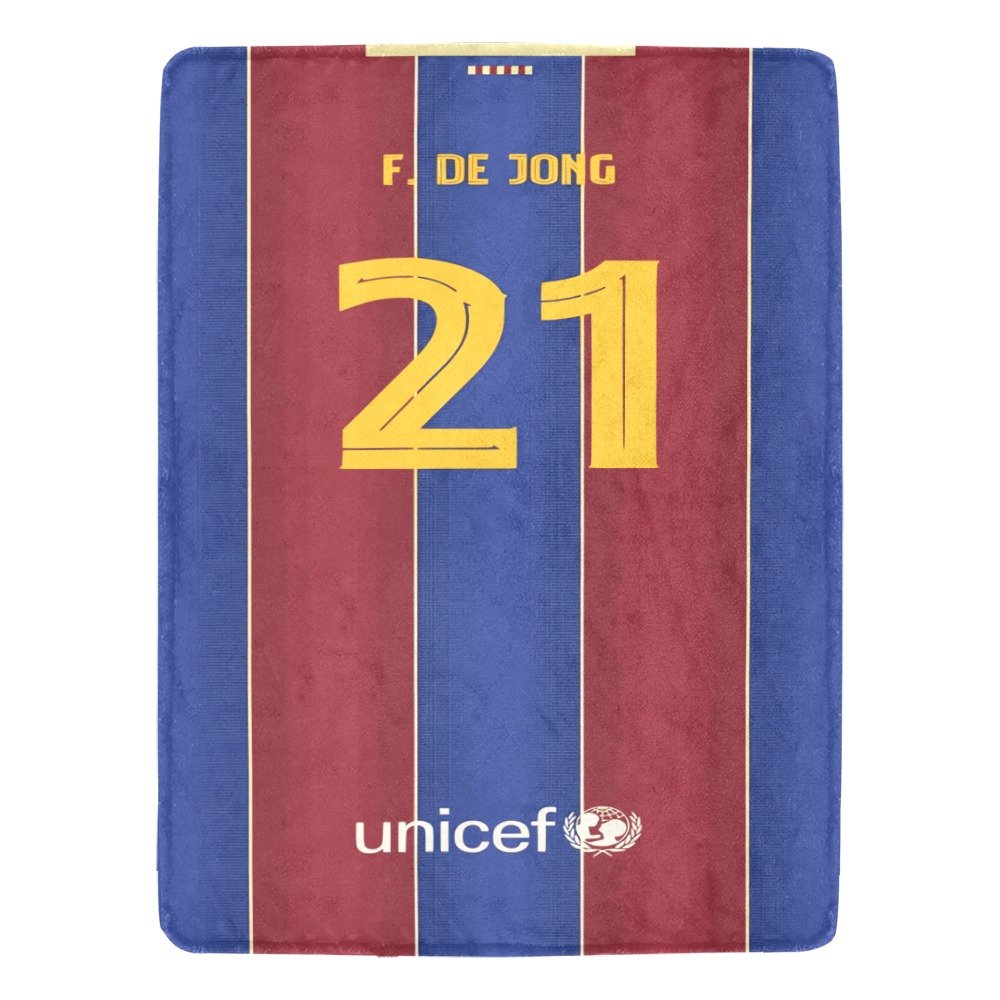 F. De Jong 12 FC Barcelona Ultra-Soft Micro Fleece Blanket
