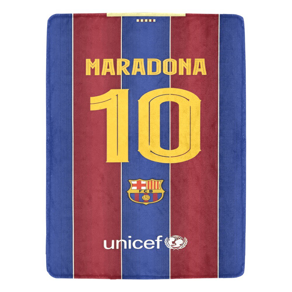 Maradona 10 FC Barcelona Ultra-Soft Micro Fleece Blanket