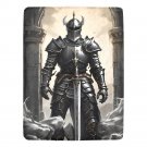 A Black Knight With A Shiny Sword Ultra-Soft Micro Fleece Blanket